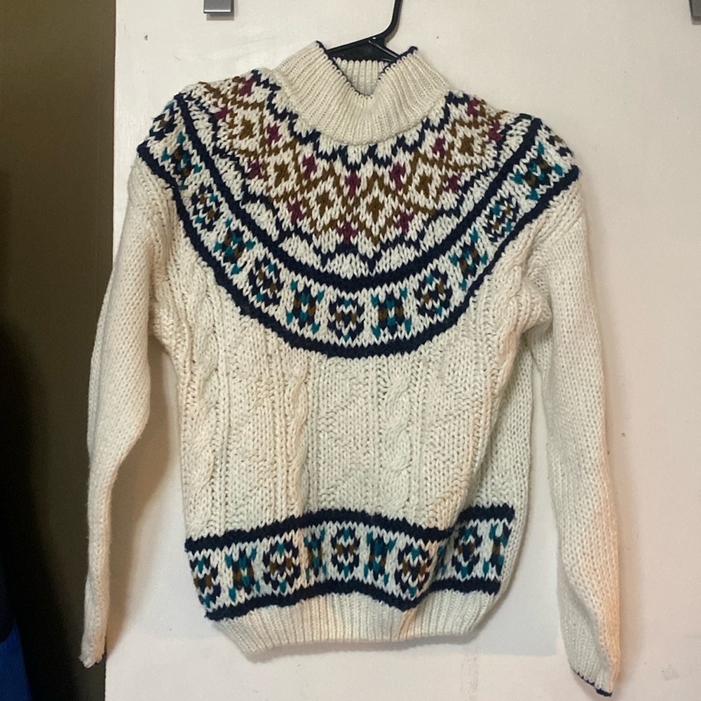 Hand knit sweater